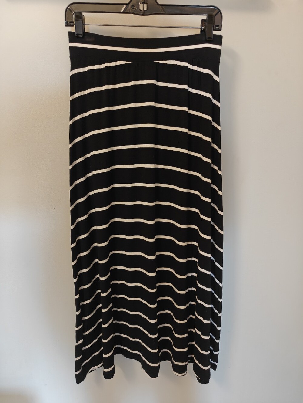 Cat & Jack Long Black White Stripe Maxi Skirt Size XL 14/16 Also Fit S/M Adult